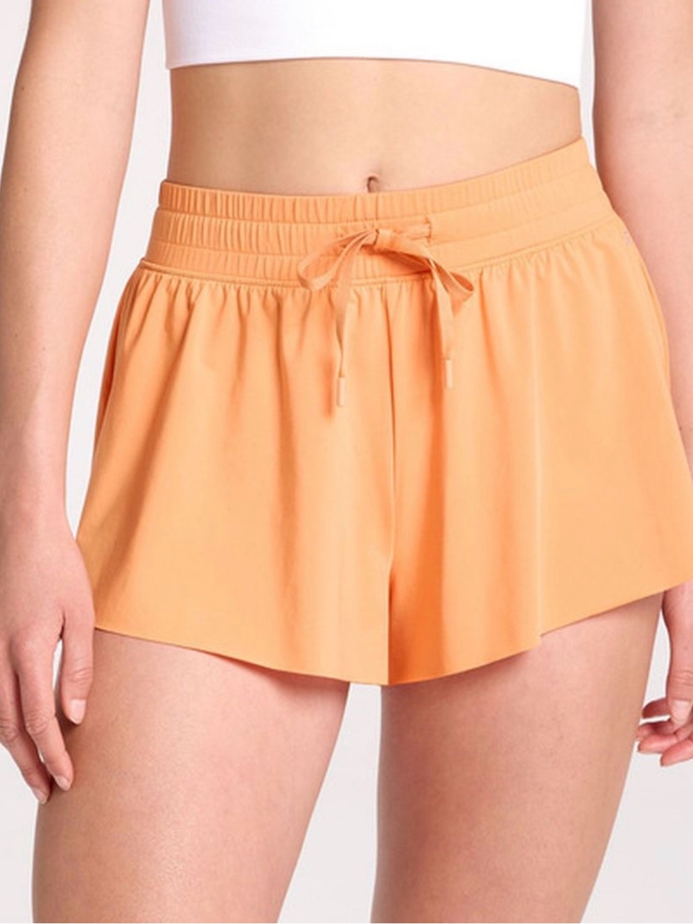 DSG High Rise Flutter Short Drawstring Athletic Shorts